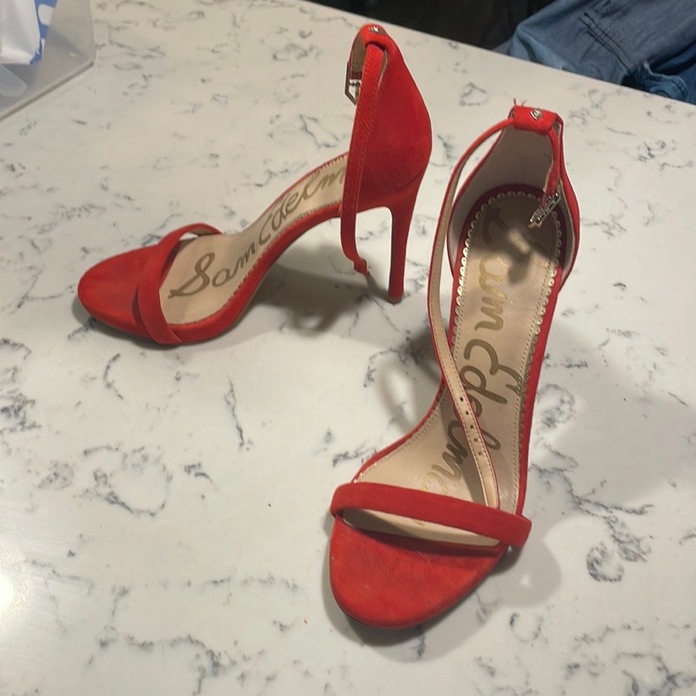 Sam Edelman Red Ariella Strappy Heeled Sandal